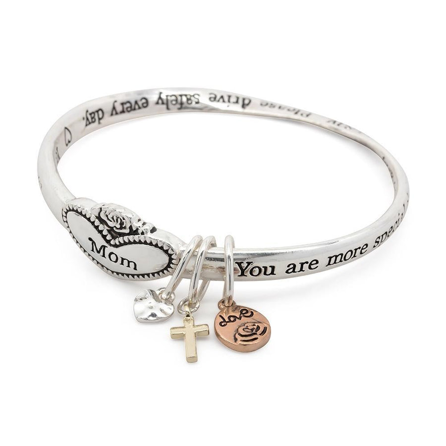 Inspirational Bangle Bracelet - Mom - Mimmic Fashion Jewelry