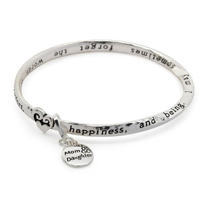 Inspirational Bangle - Mom and Daughter - Mimmic Fashion Jewelry