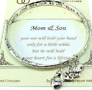 Inspirational Bracelet Mom and Son - Mimmic Fashion Jewelry