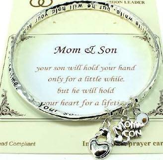 Inspirational Bracelet Mom and Son - Mimmic Fashion Jewelry