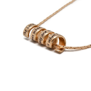 Inspirational Necklace - Footprint Gold Tone - Mimmic Fashion Jewelry