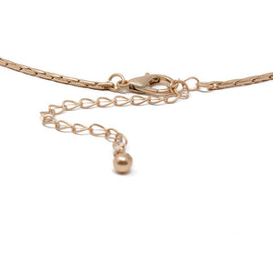 Inspirational Necklace - Footprint Gold Tone - Mimmic Fashion Jewelry