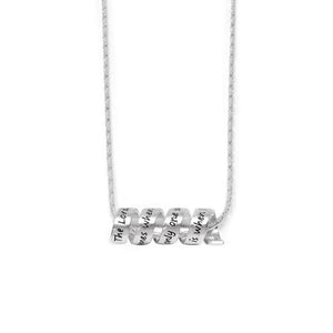 Inspirational Necklace - Footprint Silver Tone - Mimmic Fashion Jewelry