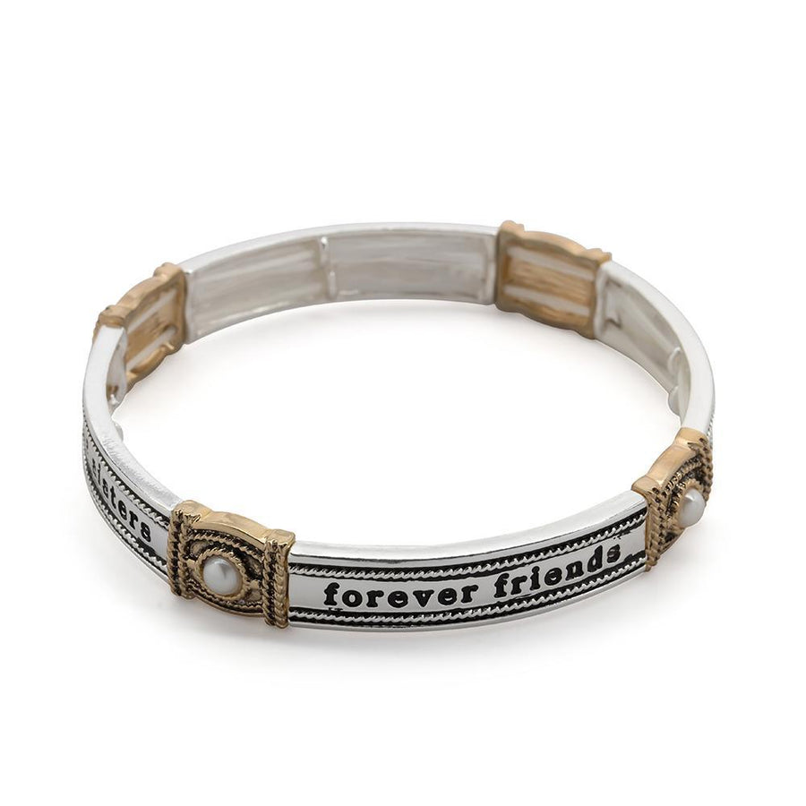 Inspirational Stretch Bracelet Always Sisters - Mimmic Fashion Jewelry