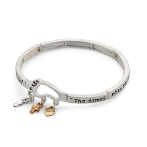 Inspirational Stretch Bracelet - Footprint - Mimmic Fashion Jewelry