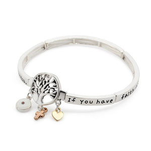 Inspirational Stretch Bracelet - Seed of Faith - Mimmic Fashion Jewelry