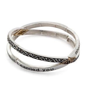 Inspirational Stretch Bracelet Tree of Live 2Tone - Mimmic Fashion Jewelry