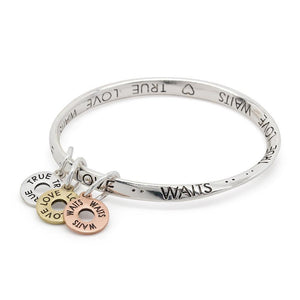 Inspirational twisted Bangle TrueLoveWaits - Mimmic Fashion Jewelry