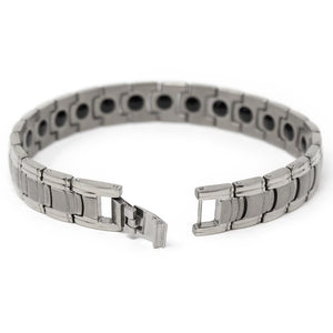 Men's Stainless Steel Link Bracelet with Magnet - Mimmic Fashion Jewelry