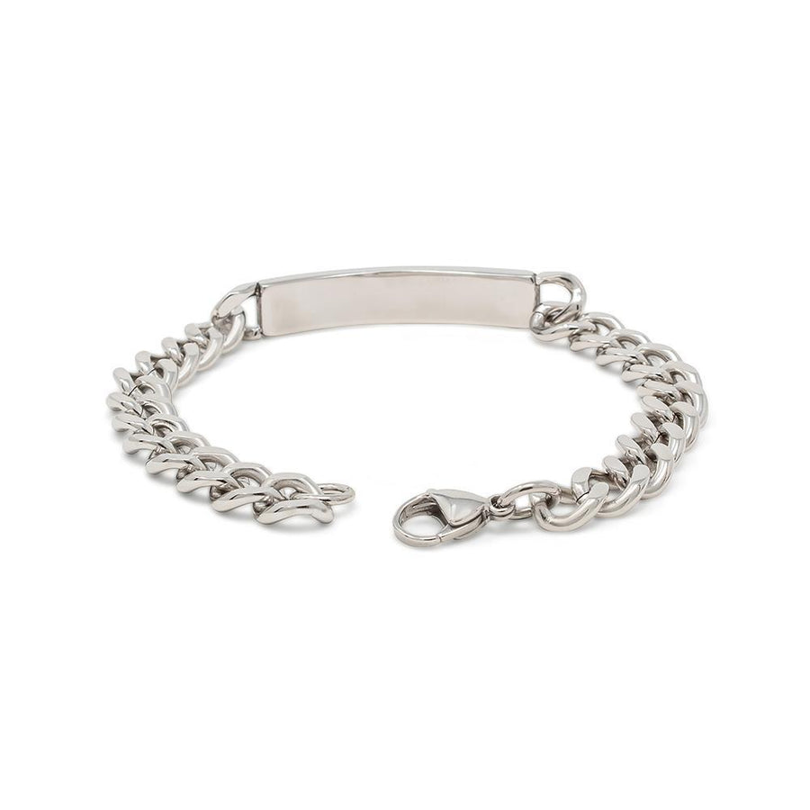 Men's Stainless Steel Medical ID Chain Bracelet - Mimmic Fashion Jewelry