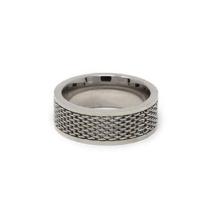 Men's Stainless Steel Mesh Ring - Mimmic Fashion Jewelry