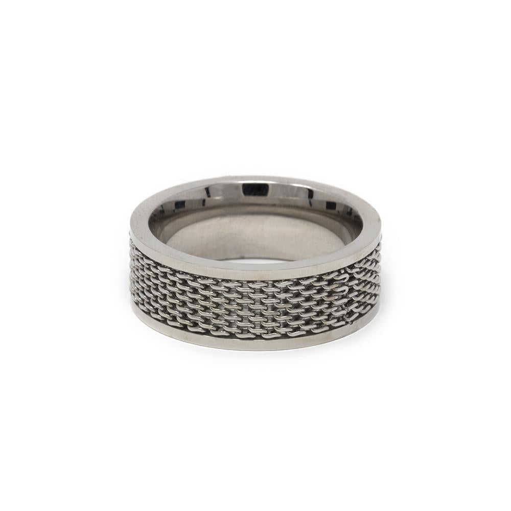 Ring for Men, Luxury Pure Titanium Steel | 316L Stainless Steel Silver Ring  Jewelry for Men & Boys (SKODE 1)