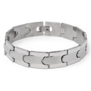Men's Stainless Steel Puzzle Link Bracelet - Mimmic Fashion Jewelry
