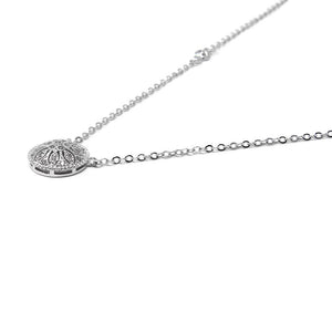 Necklace Flower Pattern Station - Mimmic Fashion Jewelry