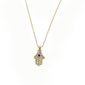 Necklace Hamsa Hand Pendant - Mimmic Fashion Jewelry