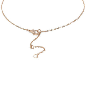 RoseGold Plated Necklace With Rope Edge Circle CZ Pendant - Mimmic Fashion Jewelry