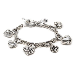 Small Dangling Hearts Bracelet - Mimmic Fashion Jewelry