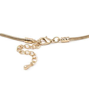 Snake Chain Neck With Fancy Pendant - Mimmic Fashion Jewelry