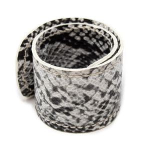 Snake Skin Wrap Bracelet Black/White - Mimmic Fashion Jewelry