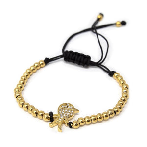 Stainless St Adjustable Bracelet Boy Gld Pl - Mimmic Fashion Jewelry