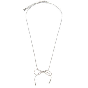 Stainless St Bow Choker Necklace - Mimmic Fashion Jewelry