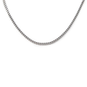 Stainless Steel 2MM Square Foxtail Chain Necklace 24 Inch - Mimmic Fashion Jewelry