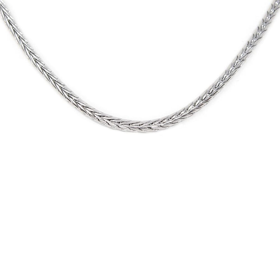 Stainless Steel 3MM Square Foxtail Chain Necklace 24 Inch - Mimmic Fashion Jewelry