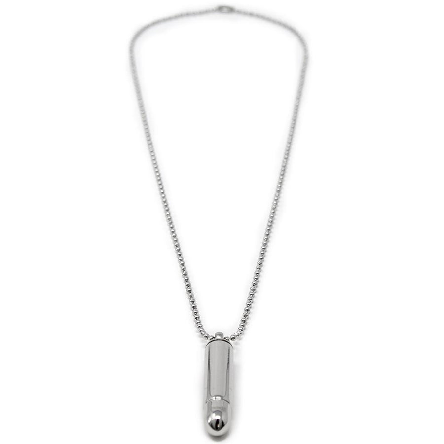 Stainless Steel Bullet Prayer Pendant - Mimmic Fashion Jewelry