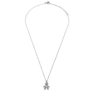 Stainless Steel Crystal Boy Necklace - Mimmic Fashion Jewelry