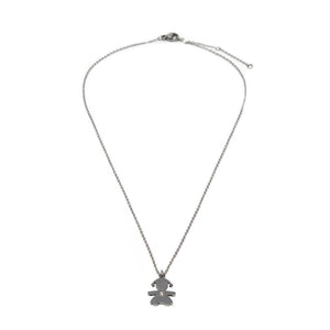 Stainless St Crystal Girl Neck - Mimmic Fashion Jewelry