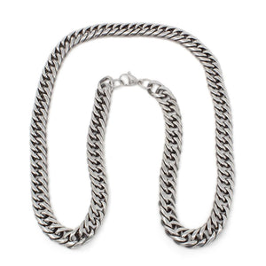 St Steel Curb Chain Necklace - Mimmic Fashion Jewelry