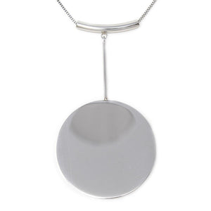 Stainless Steel Dangling Disc Neck - Mimmic Fashion Jewelry
