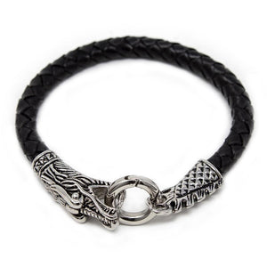 Stainless Steel Dragon Head/Tail Bracelet - Mimmic Fashion Jewelry