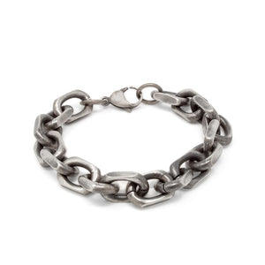 Stainless St Faceted Rolo Chain Bracelet - Mimmic Fashion Jewelry