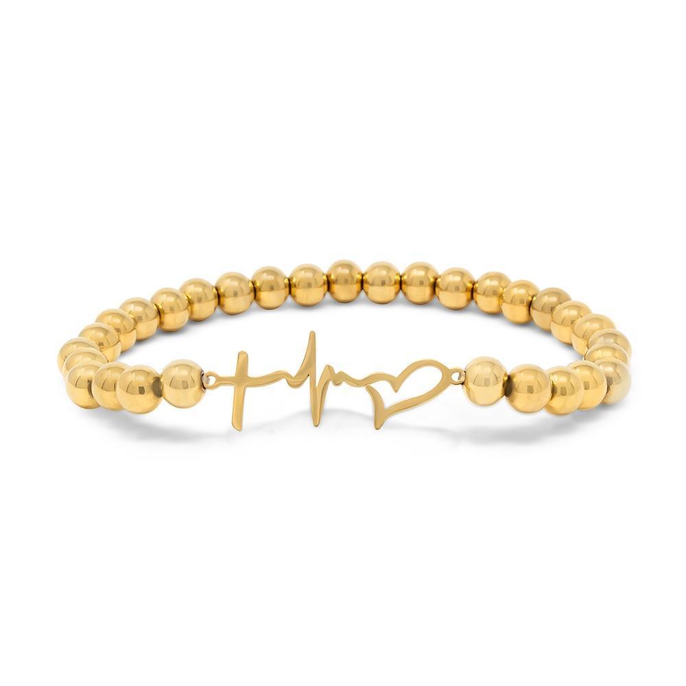 Faith, Hope and Love, 18carat Gold Bracelet – Wang & Buck