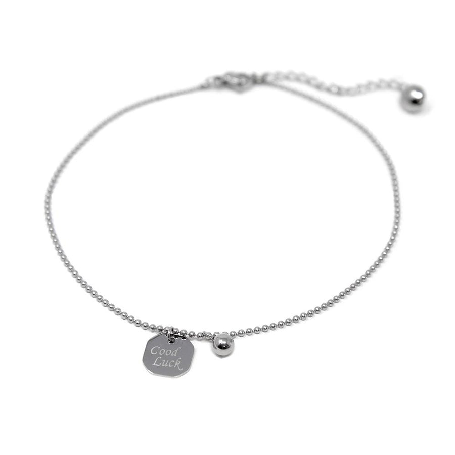 Stainless Steel Good Luck Anklet - Mimmic Fashion Jewelry