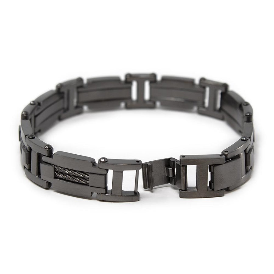 Stainless St. Gun Metal Cable - Mimmic Fashion Jewelry