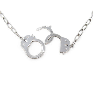Stainless Steel Handcuff Necklace - Mimmic Fashion Jewelry