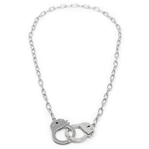 Stainless Steel Handcuff Necklace - Mimmic Fashion Jewelry