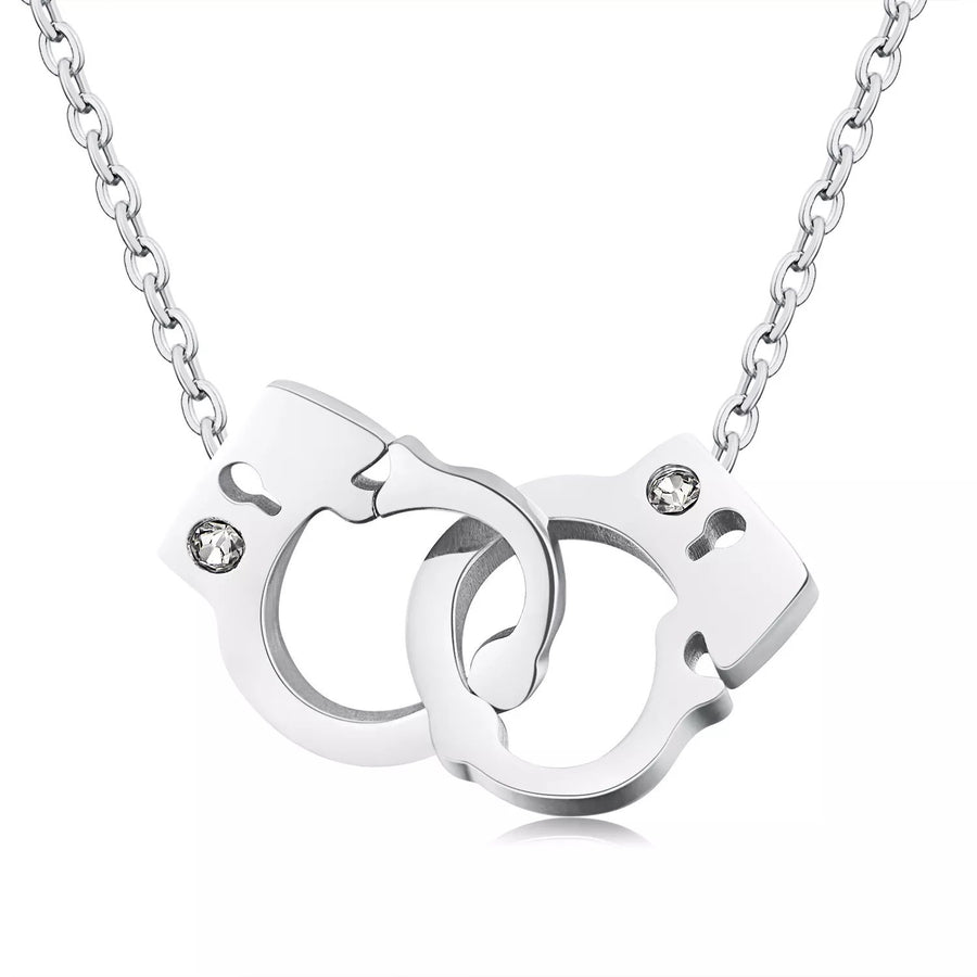 Stainless Steel Handcuffs Necklace