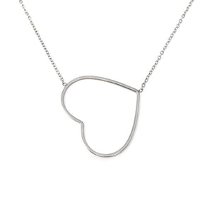 Stainless Steel Heart Necklace - Mimmic Fashion Jewelry