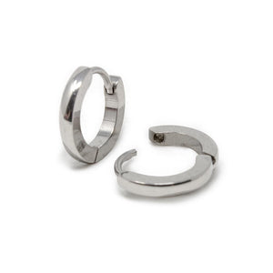 Stainless Steel Huggie Hoop Earrings - Mimmic Fashion Jewelry
