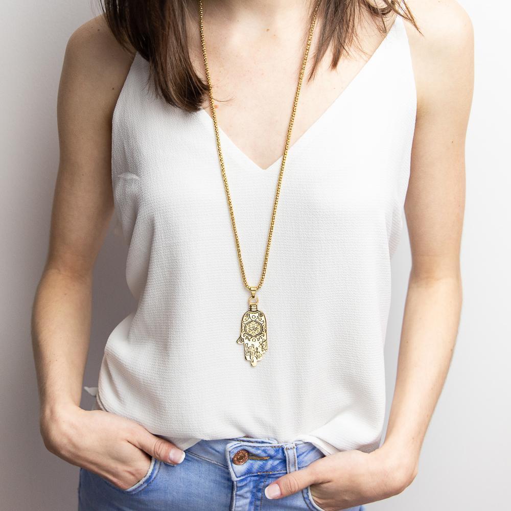 ADO Gold Tassel Necklace Long | All Dec'd Out – All Decd Out