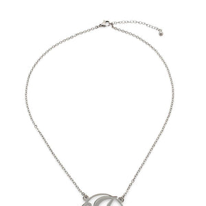 Stainless Steel Necklace Initial - E - Mimmic Fashion Jewelry
