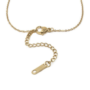 Stainless ST Neck 3 Cross Over Ovals Gold Pl - Mimmic Fashion Jewelry