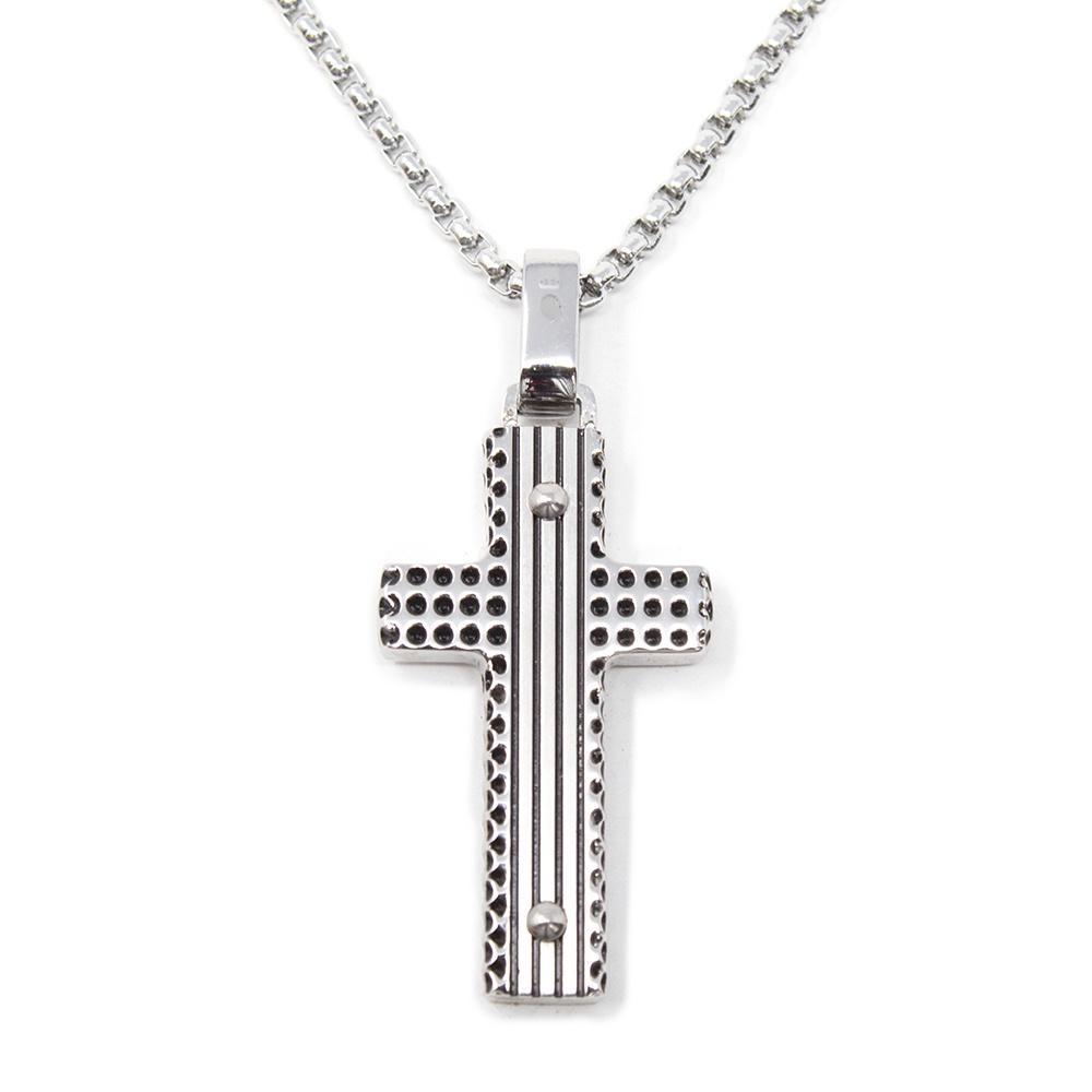 Dainty Cross Necklace for Women, Stainless Steel Crucifix Pendant Necklace  , Free Chain 20inch Religious Jewelry