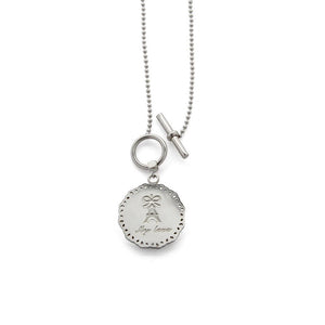 Stainless Steel Paris M Love Necklace - Mimmic Fashion Jewelry