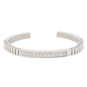 Stainless ST Pave Crystal Flex Bracelet - Mimmic Fashion Jewelry