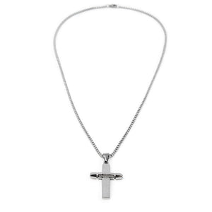 Stainless Steel Prayer Cross Pendant - Mimmic Fashion Jewelry