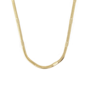 Stainless Steel Snake Chain Necklace Gold Pl - Mimmic Fashion Jewelry